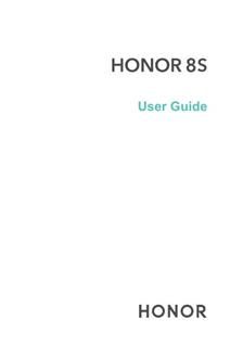 Honor 8S manual. Camera Instructions.